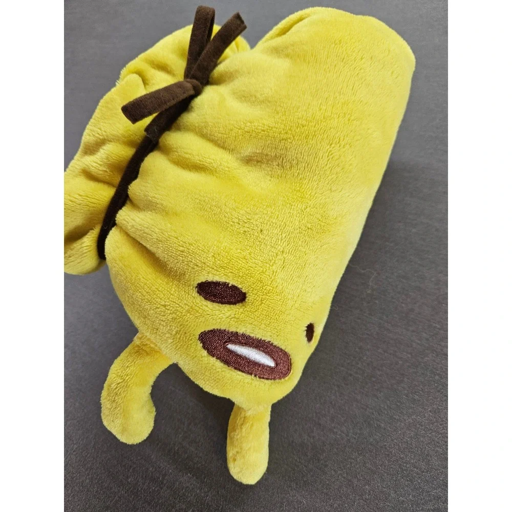 Sanrio Gudetama The Lazy Egg Yellow Plush Fleece Throw Blanket with 3D Character